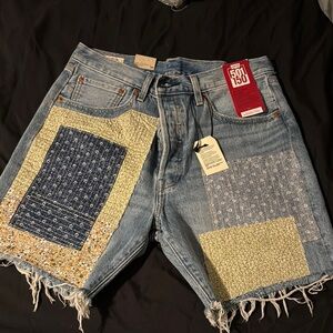 Levi’s Patchwork Denim Shorts